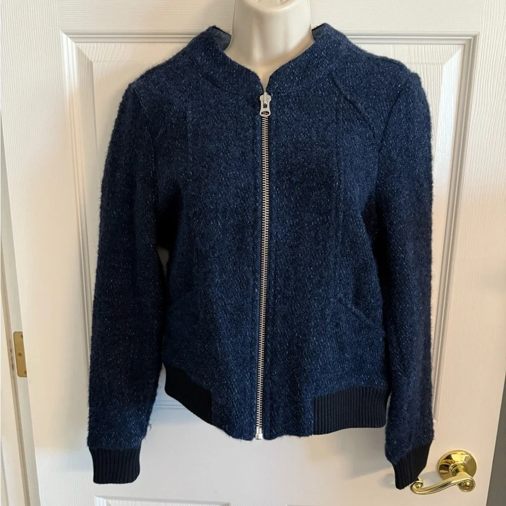 Levis Made & Crafted Jacket Womens XS Blue Wool Alpaca - Picture 16 of 16